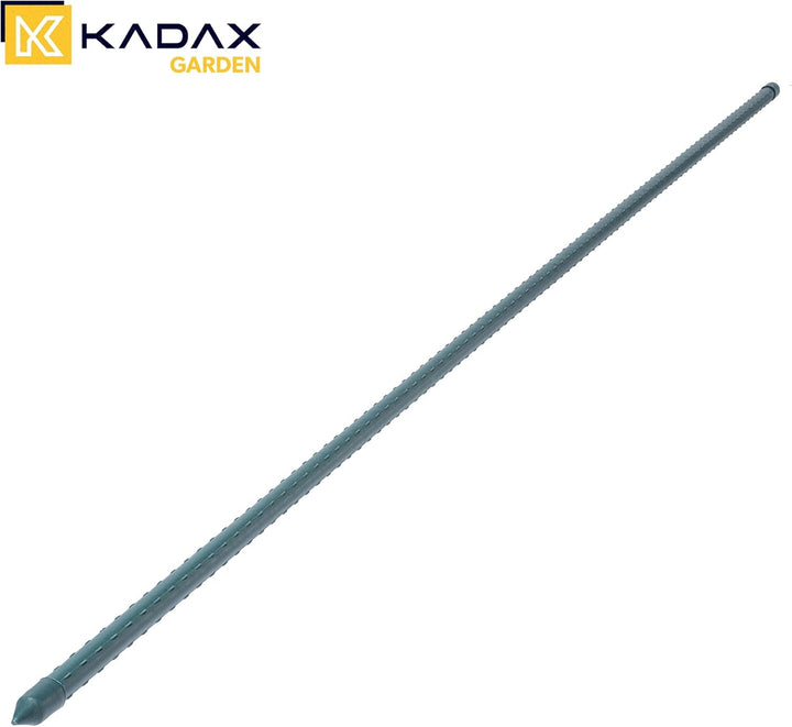 KADAX Blumenstütze aus Stahl 5 Stück, 150cm x 16mm Beschichtete Pflanzstab, Pflanzen-Rankstab, wette