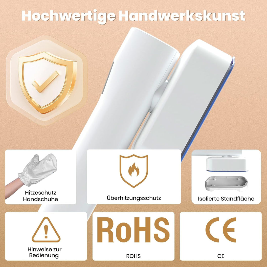 Reise Dampfglätter,Steam iron,Steamer Dampfglätter für Reise&Urlaub,2-in-1 Tragbarer & Handlicher Re