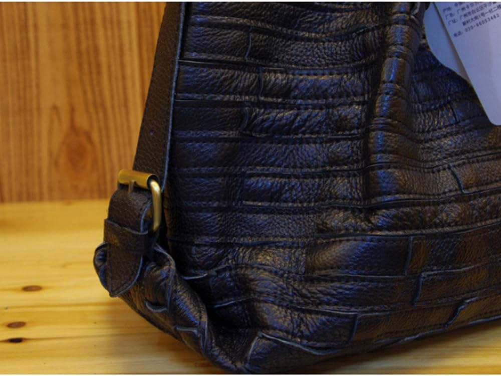 Segater® Damen Multicolor Einkaufstasche Echtes Leder Handtasche Bunte Patchwork Grosse Umhängetasch