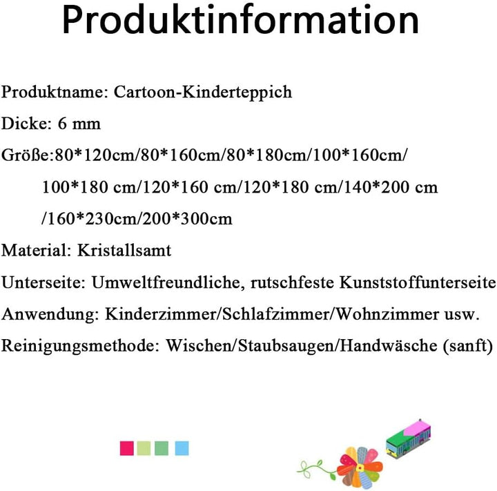 Autoteppich Spielteppich Strasse, Kinderteppich Jungen Strassenteppich, Bauteppich Fahrzeug Teppich