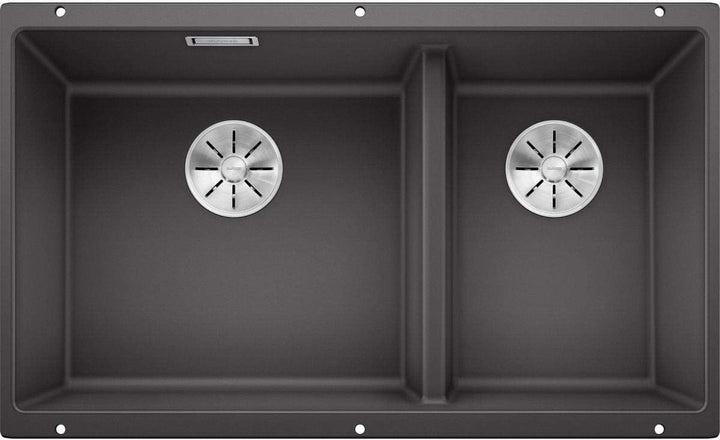BLANCO SUBLINE 430/270-U | SILGRANIT felsgrau | Einbauart: Unterbau | Hauptbecken links | ohne Ablau