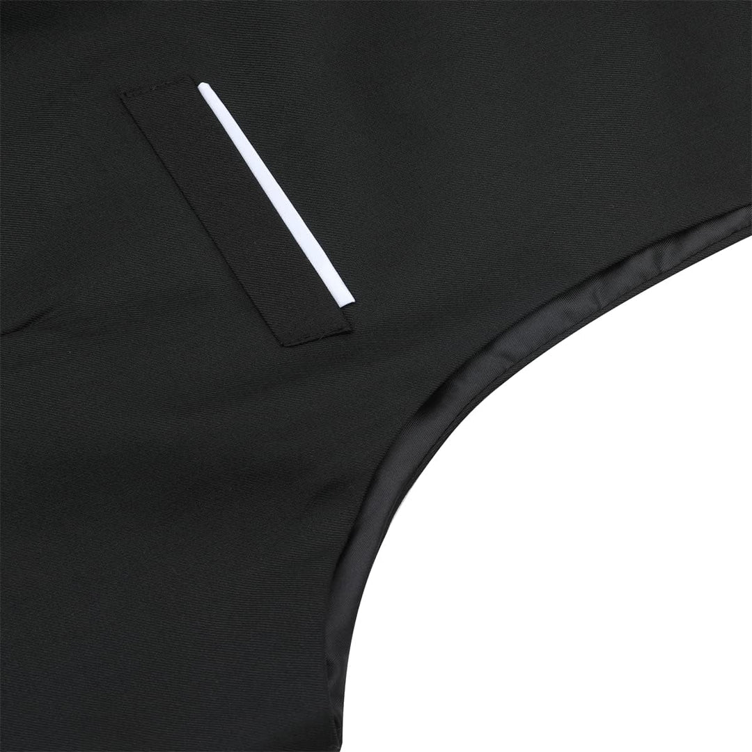Sliktaa Herren Anzug 3 Teilig Slim Fit Reihe Einfarbig Stoff Business Shawl Kragen Klassisch Tunika