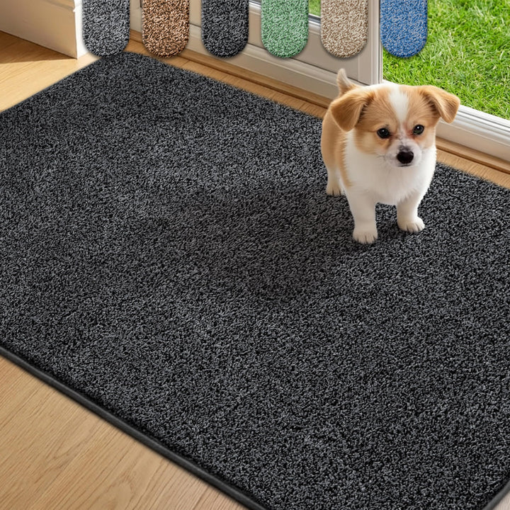 Mibao Fussmatte Innen 60 x 90 cm, Schmutzfangmatte für den Eingangsbereich, Türmatte, rutschfeste, S