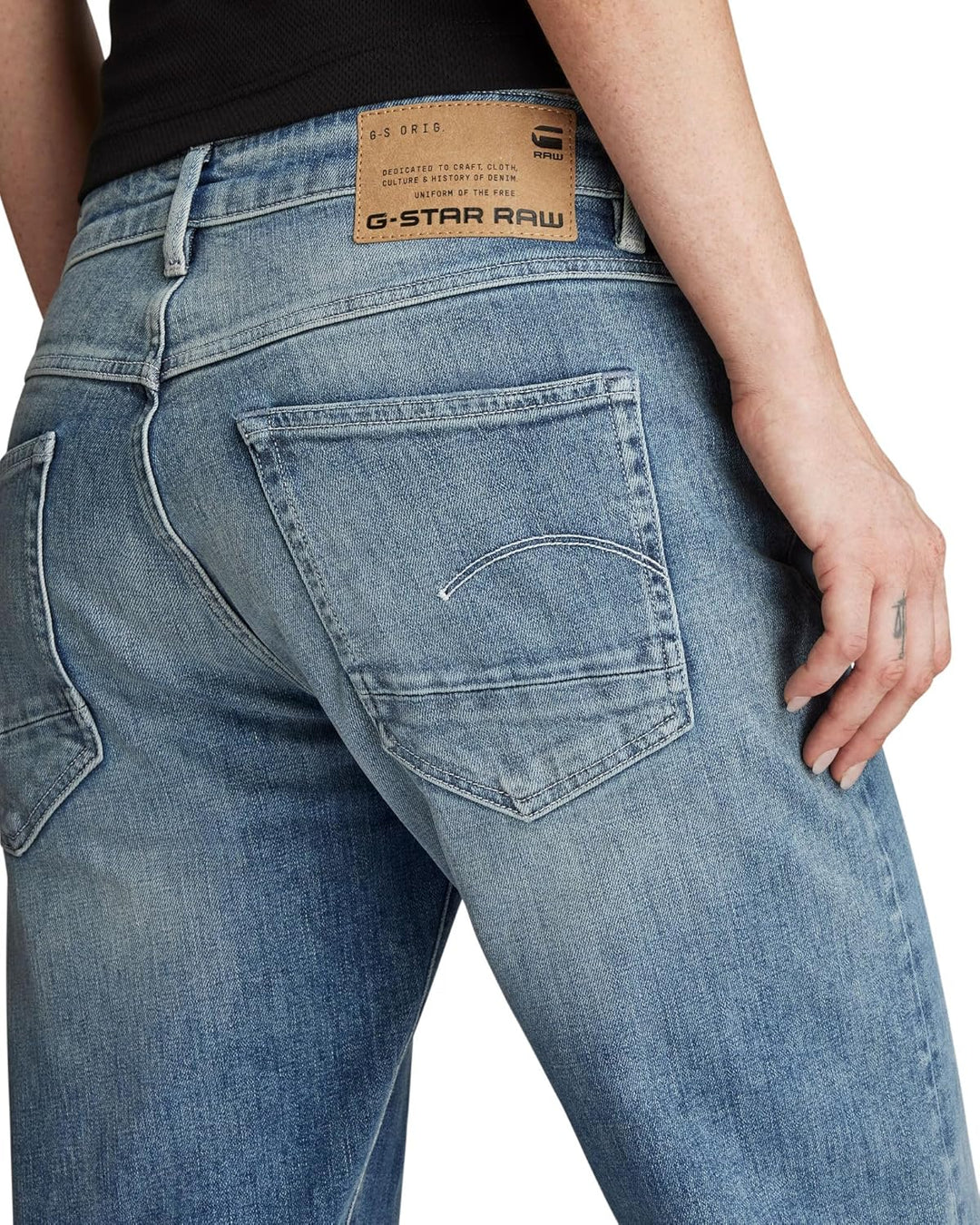 G-STAR RAW Damen Kate Boyfriend Jeans 28W / 30L Blau (Vintage Ripped Sea Breeze D15264-c913-d906), 2