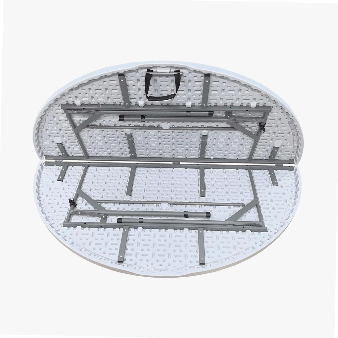 WERKA PRO Runder Klapptisch Ø150 x 74 cm weiss, weiss