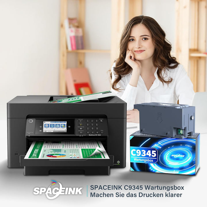 Spaceink C9345 Tinten Wartungsbox Ersatz für WF-7840 ET-16600 ET-16650 ET-8550 ET-5850 ET-5880 ET-85