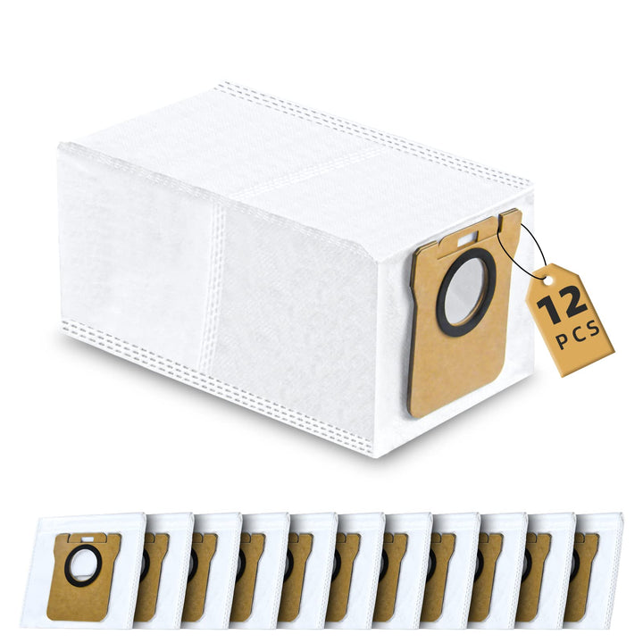 NIXOOT 12 Stück Staubbeutel für Dreame L10s Ultra / L10s Pro Ultra / L20 Ultra/Xiaomi X20+ Staubsaug