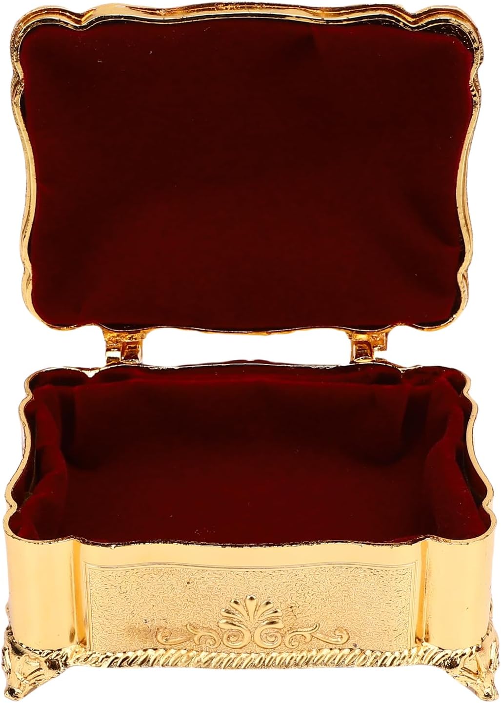 Vintage Sammelbare Figuren -Keepsake -Box, Schmuckschatulle, Vintage Antike Goldmütze, Schön und Pra
