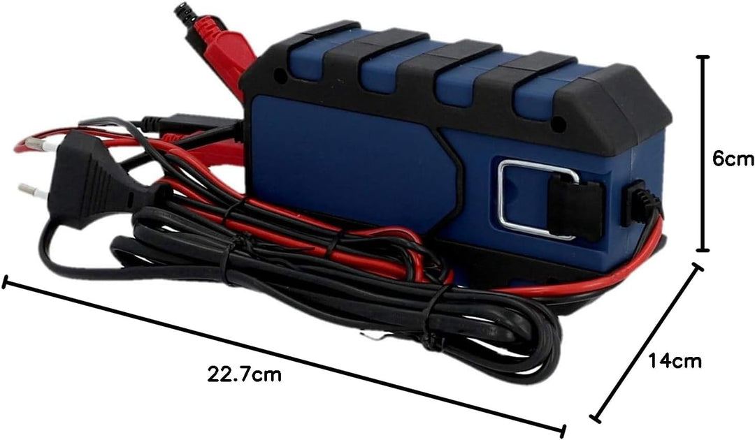cartrend Mikroprozessor-Ladegerät für Auto Batterie DP 4.0, 4 Ampere für 6/12 V, 9-HF Ladestufen, Au