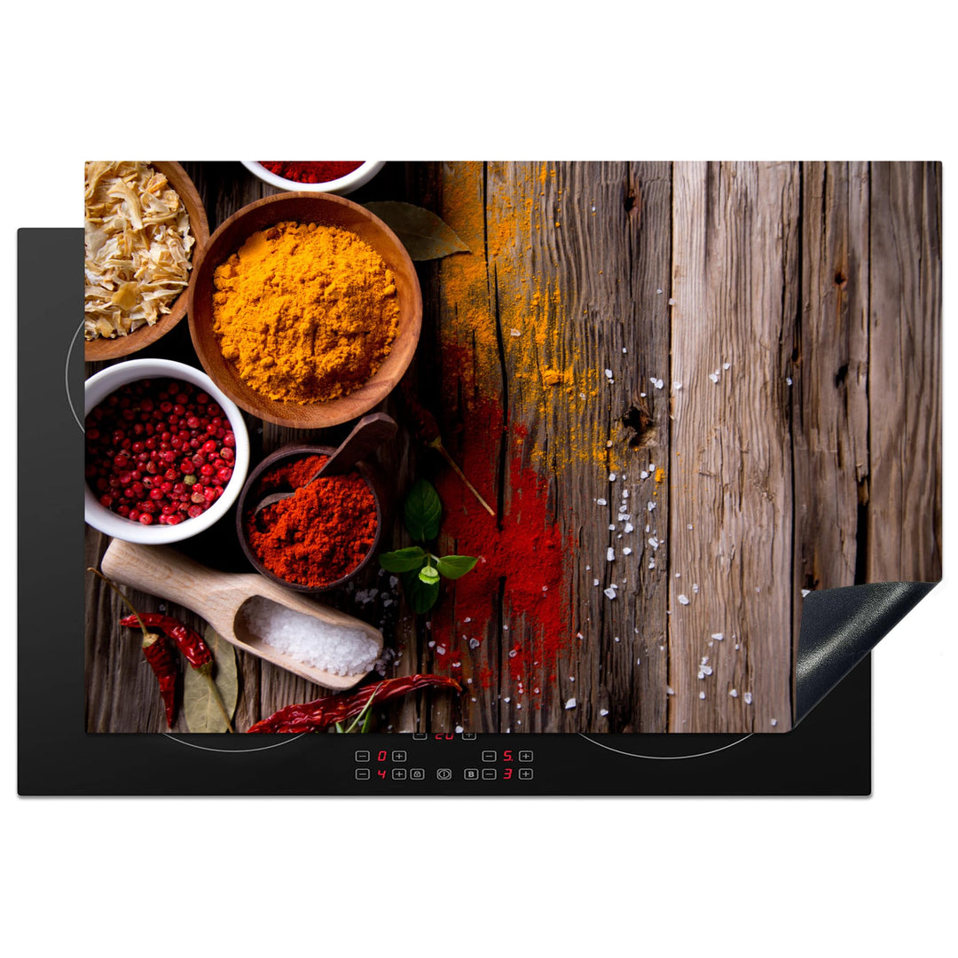 KitchenYeah© Herdabdeckplatte Einteilig Induktionsmatte Küche Abdeckung | 78x52 cm - Ceranfeld Herd