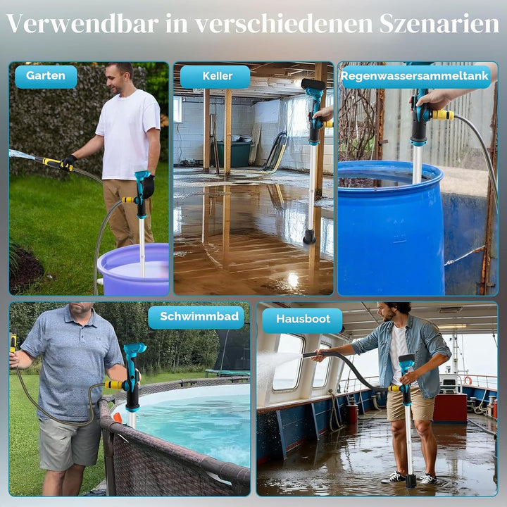 Kabellose Stick-Wassertransferpumpe, kompatibel mit Makita 18 V Akku, 950 GPH Tragbare Tauchpumpe fü