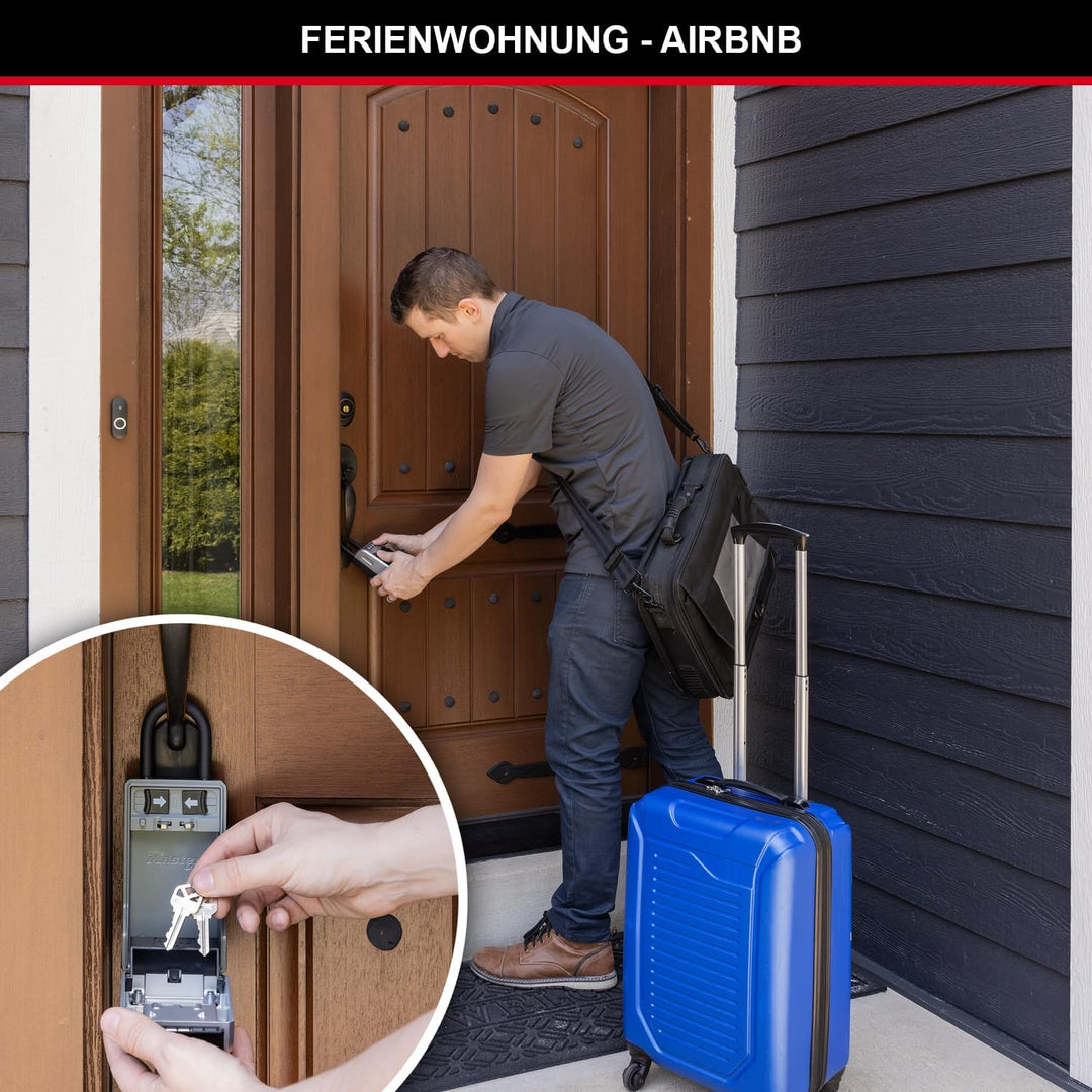 Master Lock Schlüsseltresor mit neuem innovativen Design, Bügel, grossem Fassungsvermögen, hoher Sic