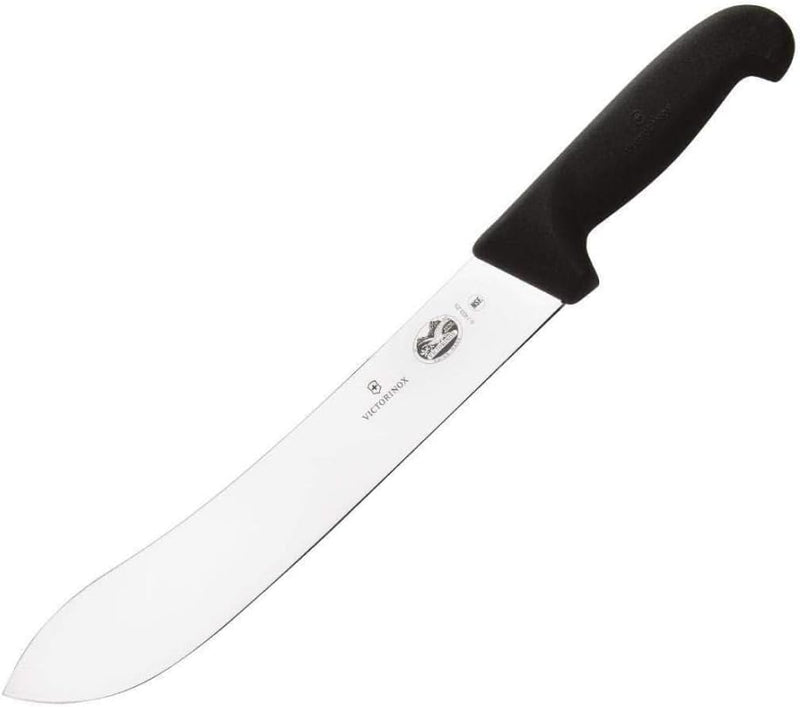 Victorinox, coltello da macellaio Fibrox, nero, lunghezza: 25 cm, 5.7403.25 25 cm Schwarz, 25 cm Sch