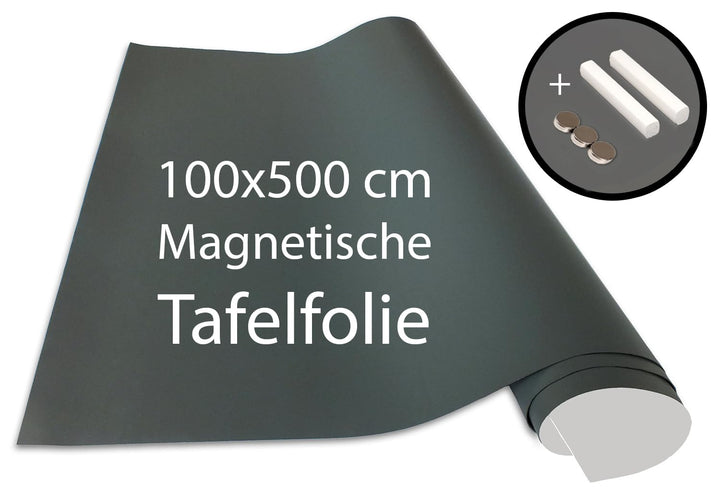 Cuadros Lifestyle Tafelfolie 100x500 cm | Magnetische und Selbstklebende Vinyl- Kreidefolie | Magnet