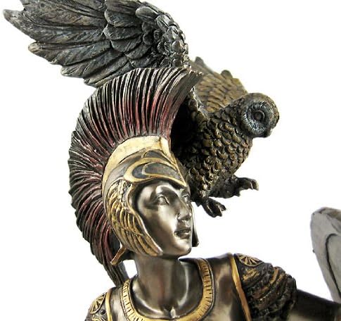 Private Labe athena skulptur griechische göttin, bronzefarben Xyz XYZ