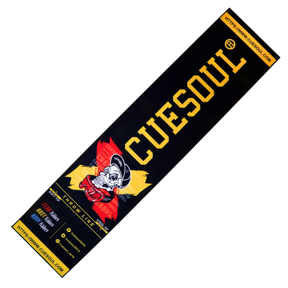 CUESOUL Heavy Duty Dartmatte enthält sowohl die offizielle Soft- als auch die Steel Tip Throwline CS