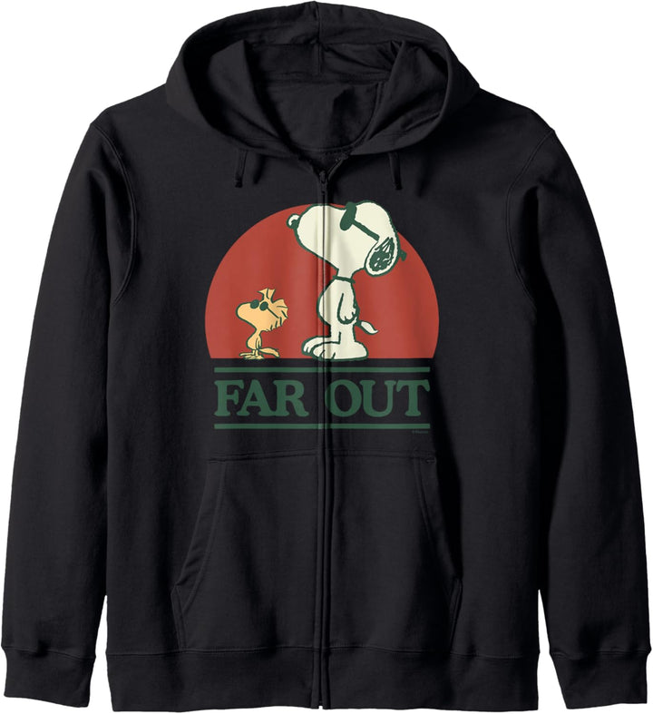 Peanuts Snoopy und Woodstock weit Kapuzenjacke