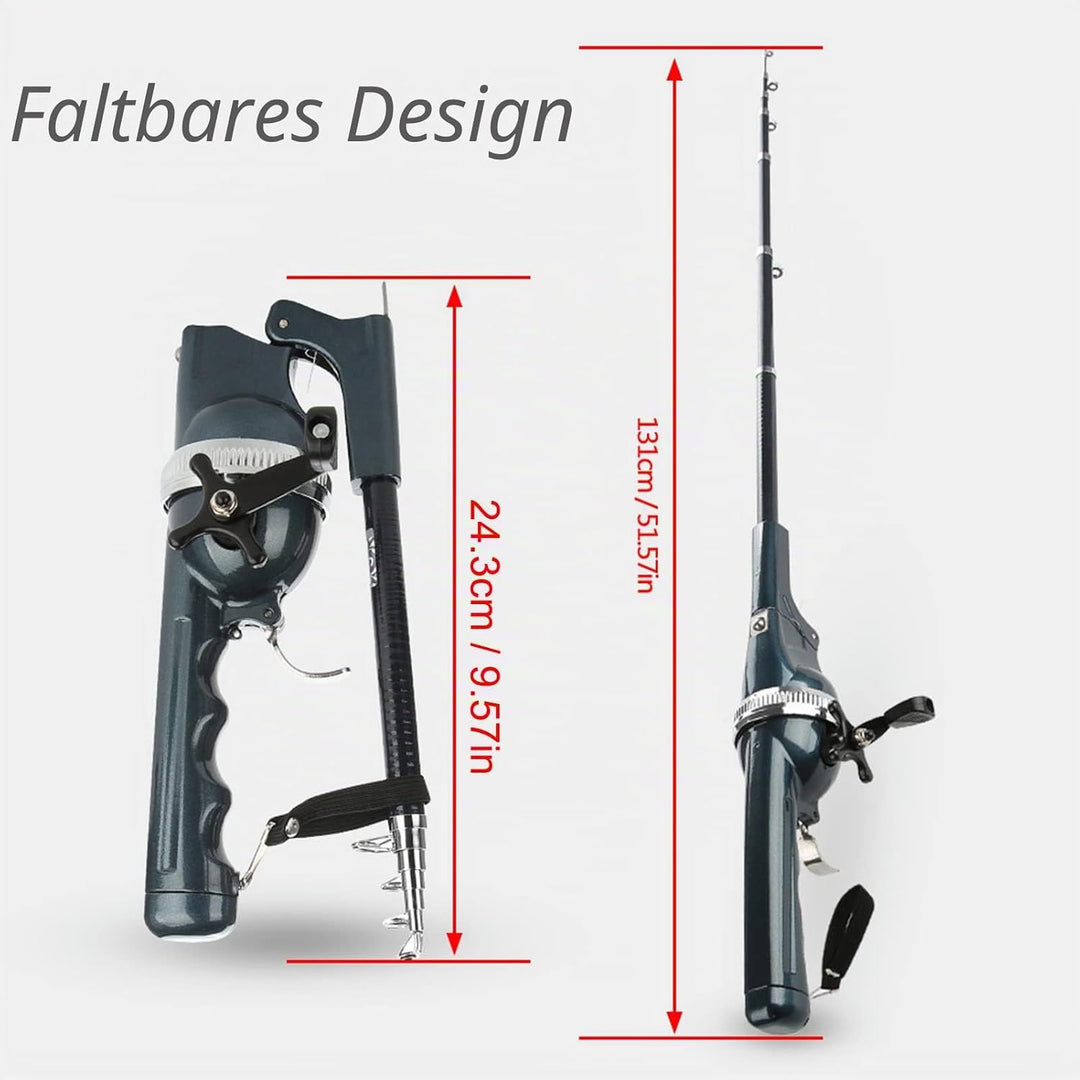 Angelrutenrollenkombinationen, Integrierte Angelrute und Beiliegendes Reel Tackle Folding Zubehör Zu