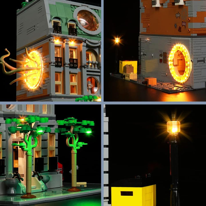 BrickBling Licht-Kit für Lego 76218 Sanctum Sanctorum Building Set with Doctor Strange, Fernbedienun