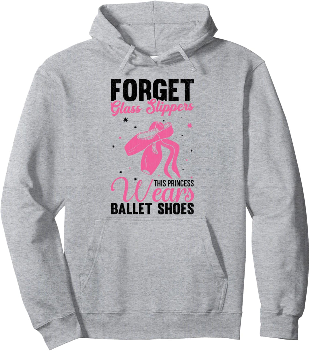 Princess Wears Spitzenschuhe Ballett Ballerina Tänzerin Grafik Pullover Hoodie