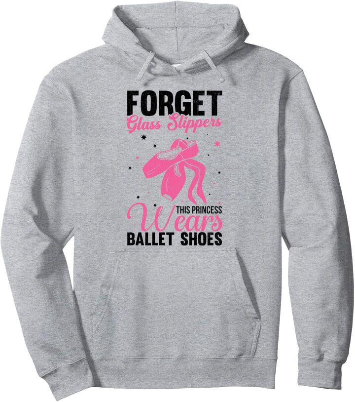 Princess Wears Spitzenschuhe Ballett Ballerina Tänzerin Grafik Pullover Hoodie