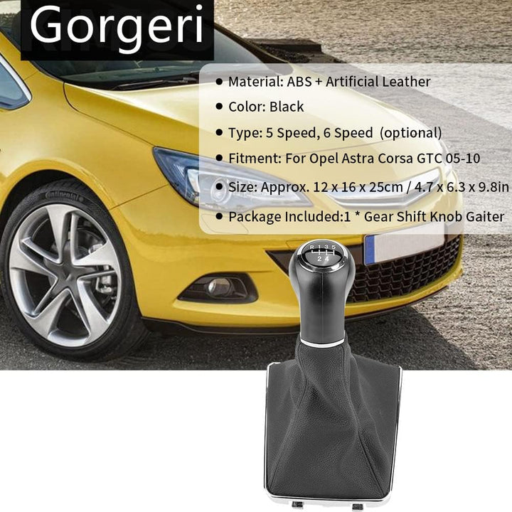 Gorgeri 5 Gang Car Schaltknauf Gaiter Schaltknaufmanschette Car Gear Schaltknauf Gearstick Gaiter Bo