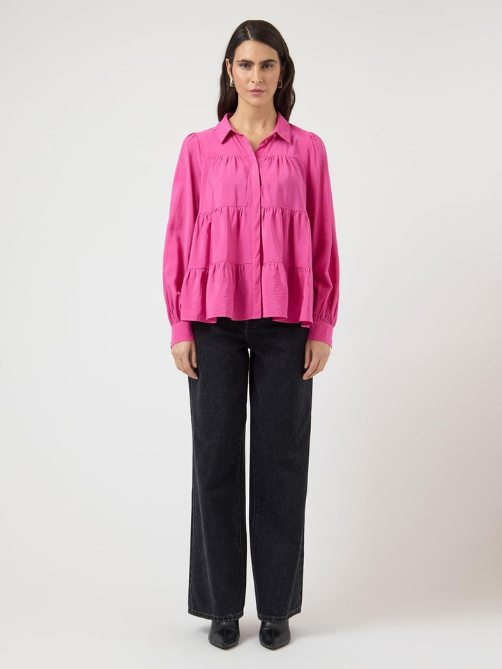 YAS Damen Yaspala Ls Shirt S. Noos Hemd/Bluse XS Rose Violet, XS Rose Violet