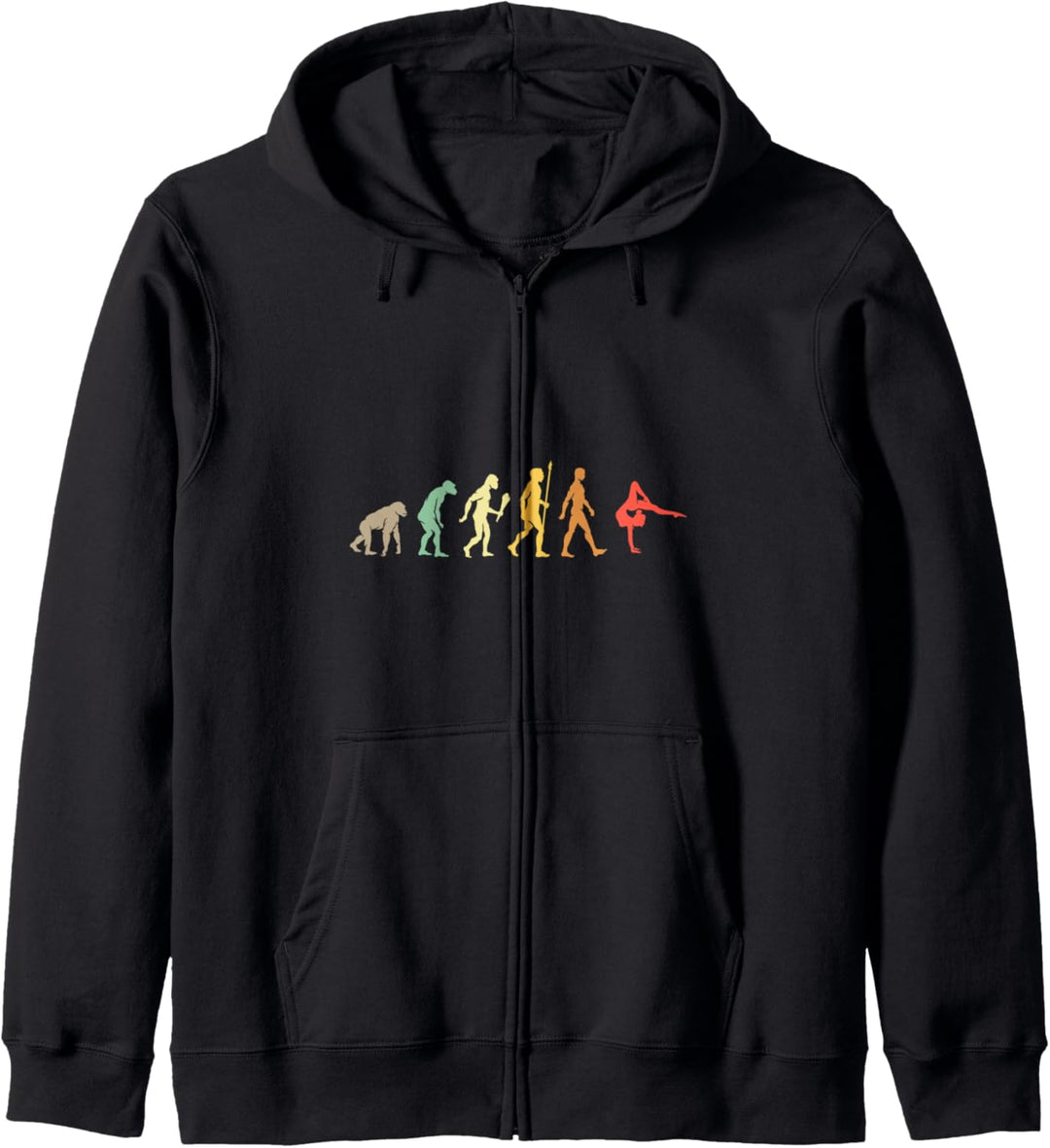 Akrobatik Evolution Geschenk Vintage Turnen Akrobat Kapuzenjacke