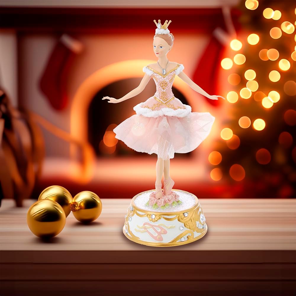 Kurt Adler Ballerina-Figur, 25,4 cm, Pink