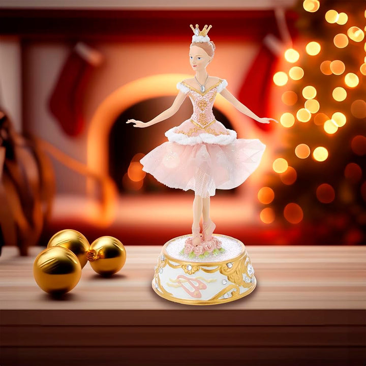 Kurt Adler Ballerina-Figur, 25,4 cm, Pink