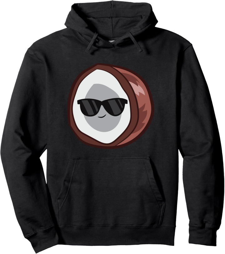 Kokosnuss mit Sonnenbrille Fruit Cool Pullover Hoodie
