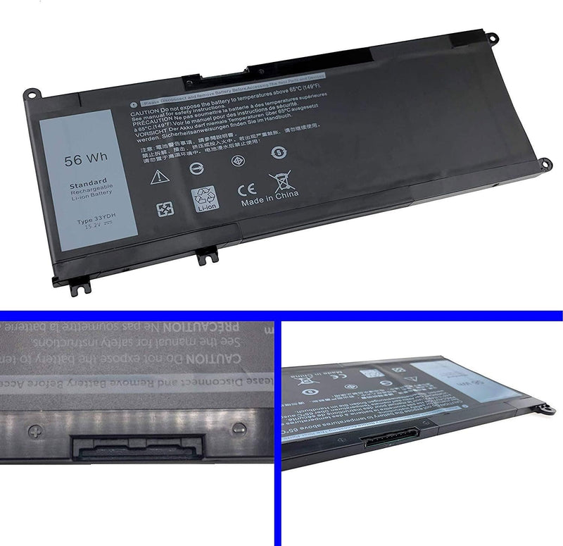 ASKC 56Wh 33YDH Laptop Akku für Dell Inspiron 15 7577 17 7000 7773 7778 7786 7779 2in1 G3 15 3579 17