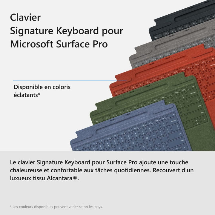 Clavier Microsoft Signature pour Surface Pro avec Stylet Vert forêt Waldgrün Tastatur + Eingabestift