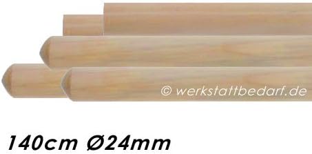 werkstattbedarf 5x Besenstiele aus Kiefernholz 140cm Ø24mm, ohne Konus