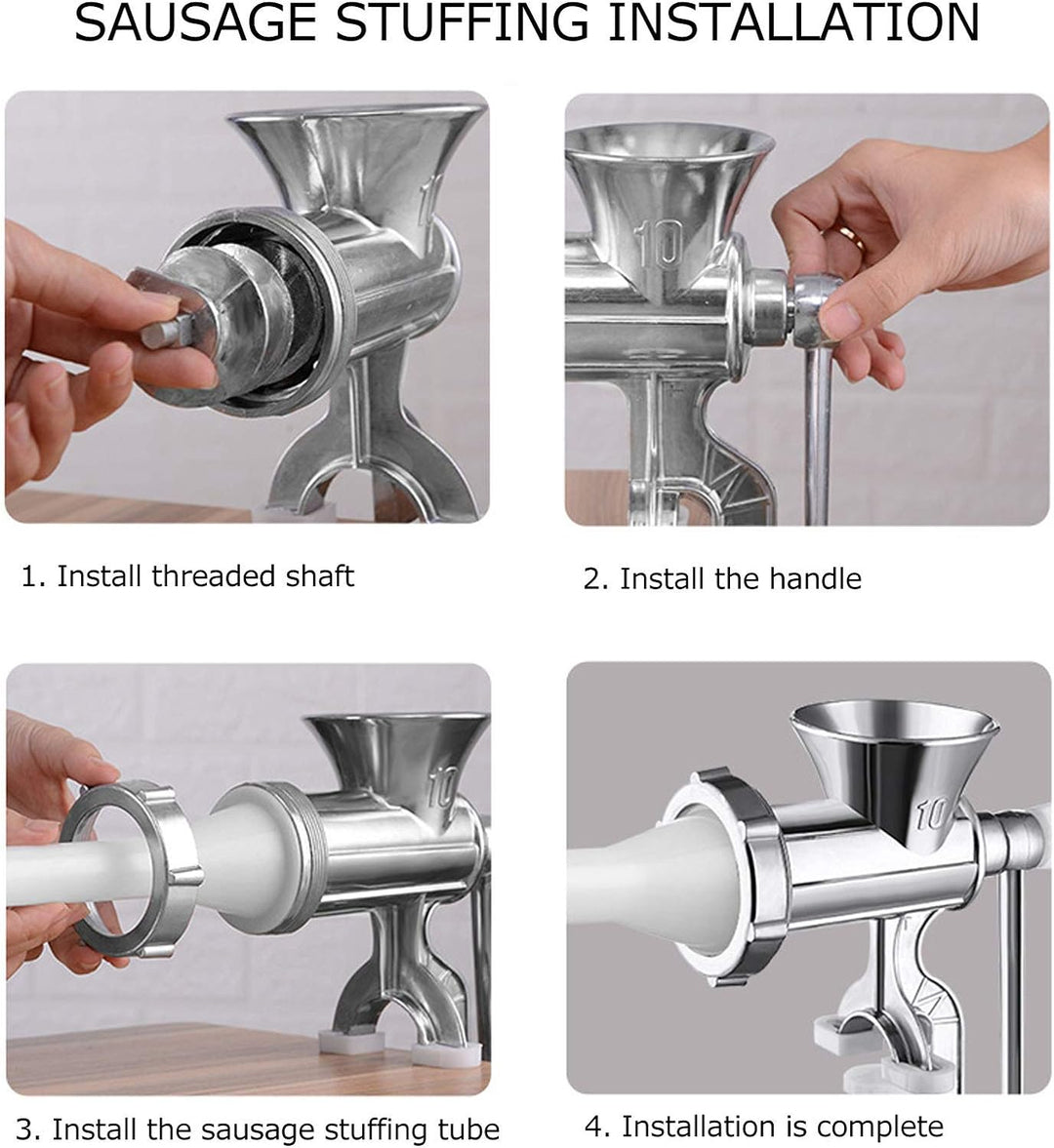 Fleischwolf Manuelle Aluminium, Haushalts fleischwölfe Maschinen Wurst Fleischwolf Pfeffer Gewürz Sc