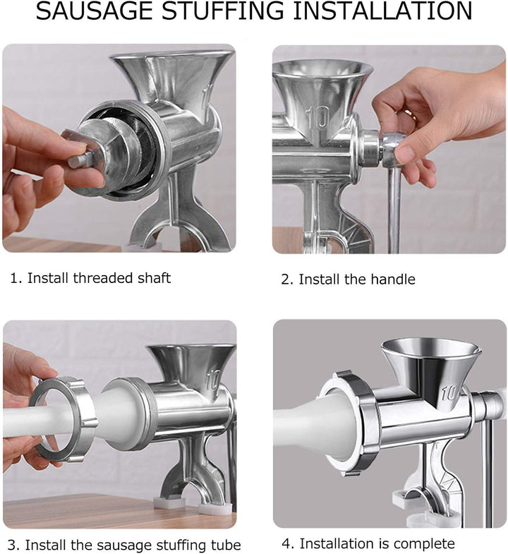Fleischwolf Manuelle Aluminium, Haushalts fleischwölfe Maschinen Wurst Fleischwolf Pfeffer Gewürz Sc