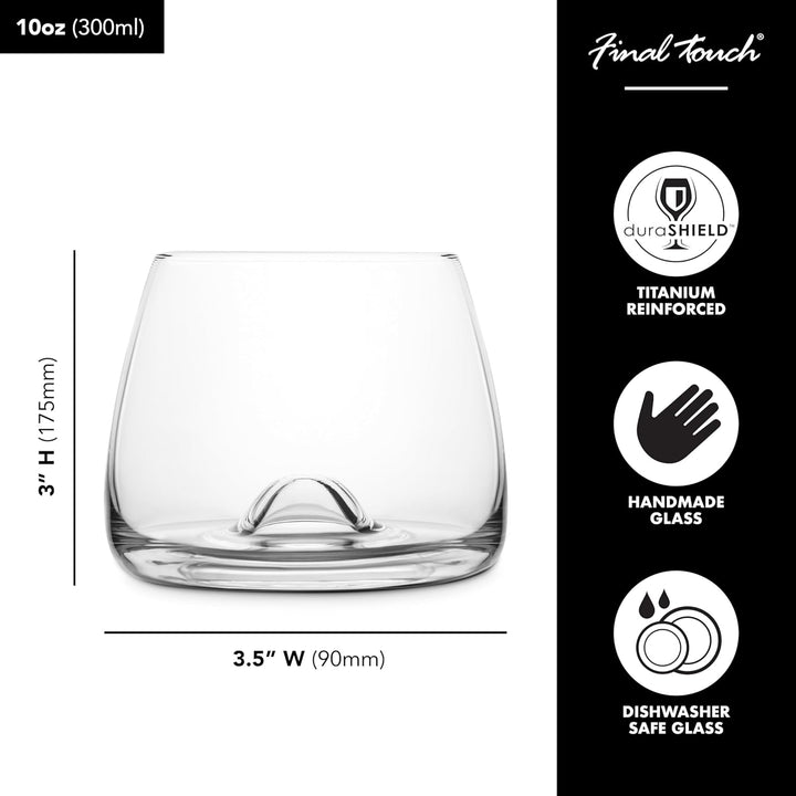 Final Touch 100% Lead-Free Crystal Whisky Glasses Whiskey Gläser Whiskeygläser Kristallglas Hergeste