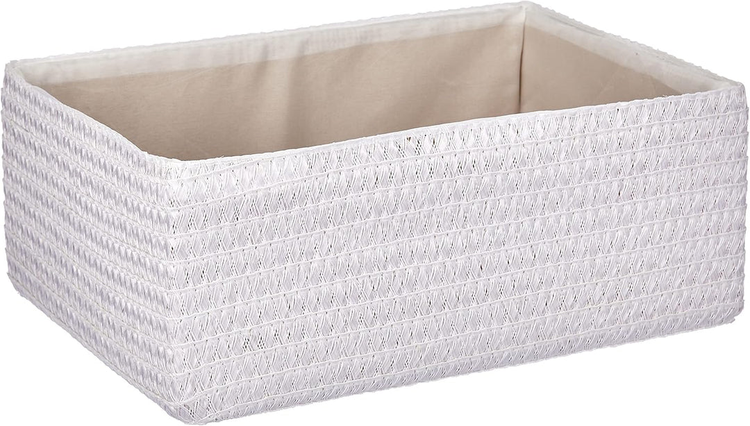 kela Korb-Set Rimossa, 5-teilig, unterschiedliche Grössen, PP-Kunststoff, weiss, Stoffinnenfutter, i