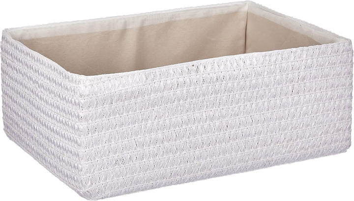 kela Korb-Set Rimossa, 5-teilig, unterschiedliche Grössen, PP-Kunststoff, weiss, Stoffinnenfutter, i