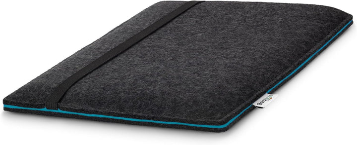 Stilbag massgeschneiderte Tablet-Hülle FINN | Tasche aus Filz Schutzhülle | Made in Germany Anthrazi