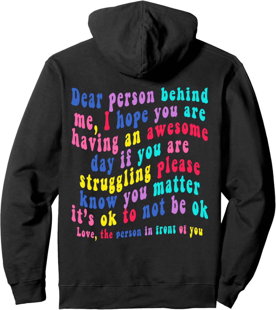 Liebe Person hinter mir Pullover Hoodie