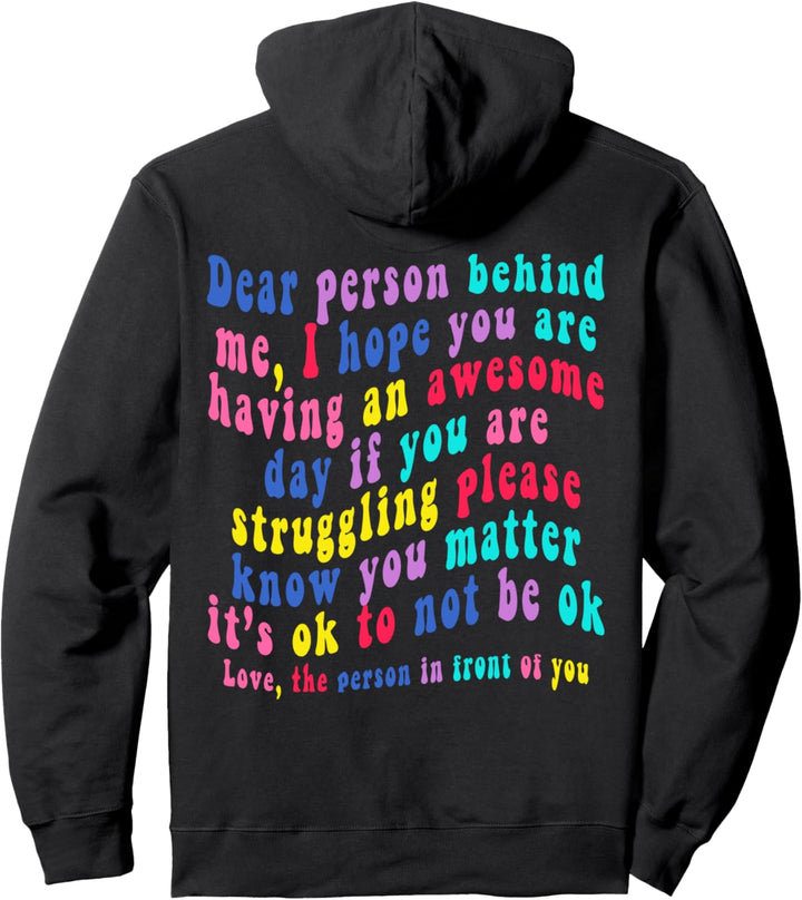 Liebe Person hinter mir Pullover Hoodie