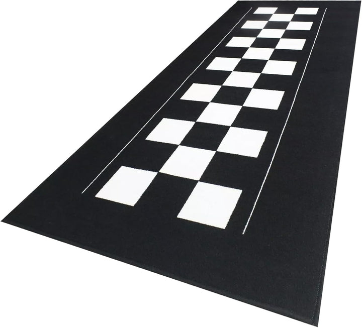 Bike It Teppich Biketek Check Flag Serie 4 Garagenmatte Motorradteppich