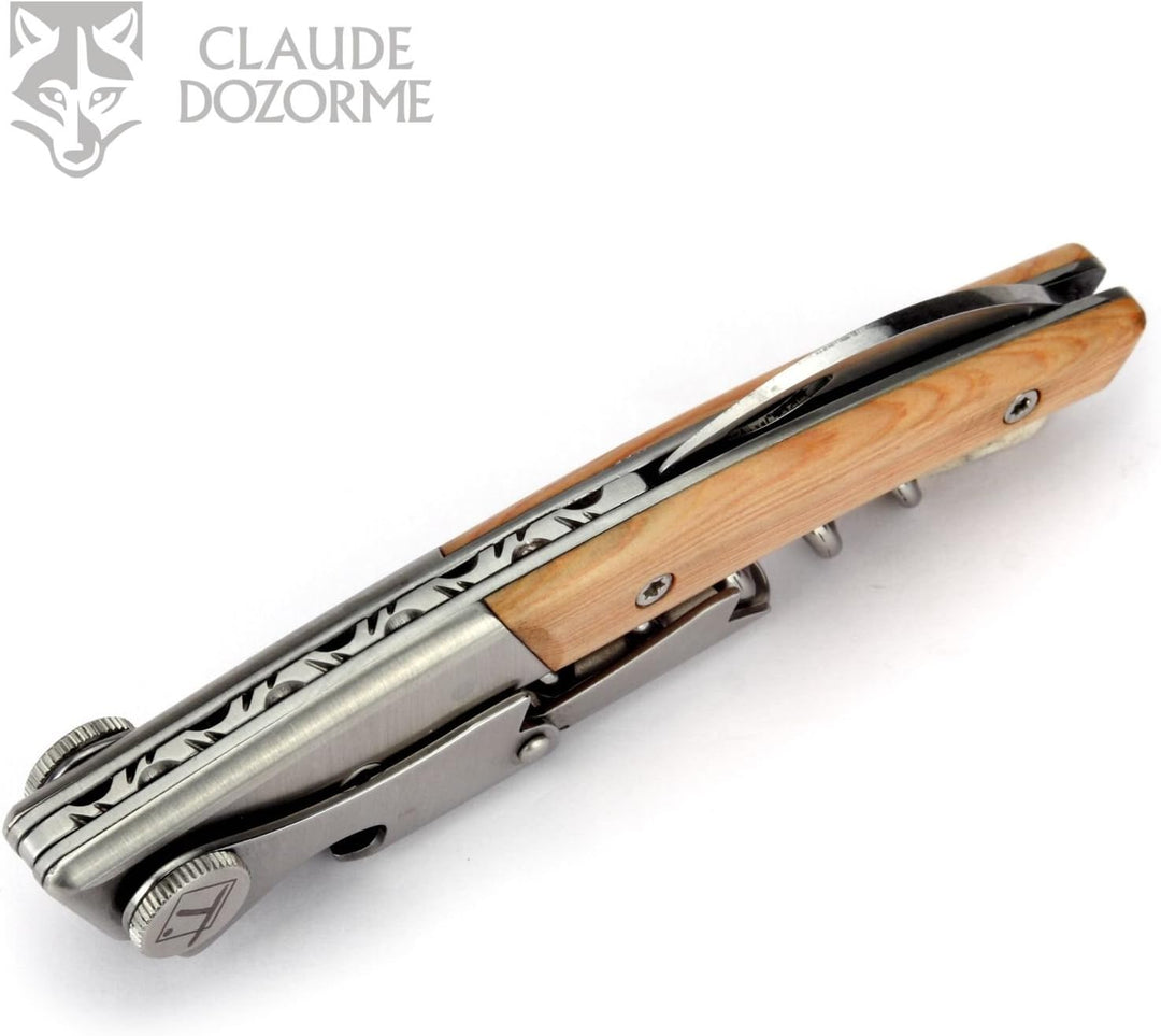 Claude Dozorme Sommelier Kellnermesser - Original Le Thiers Frankreich - Griff Wacholder - Edelstahl