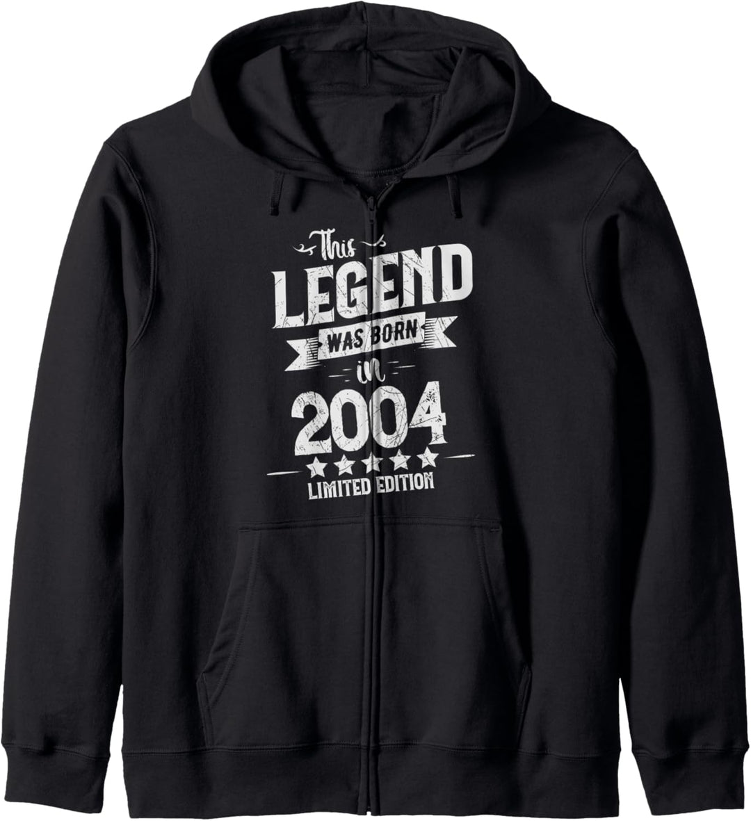 18 Geburtstag Junge Mädchen, Legende born 2004 Kapuzenjacke