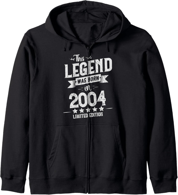 18 Geburtstag Junge Mädchen, Legende born 2004 Kapuzenjacke
