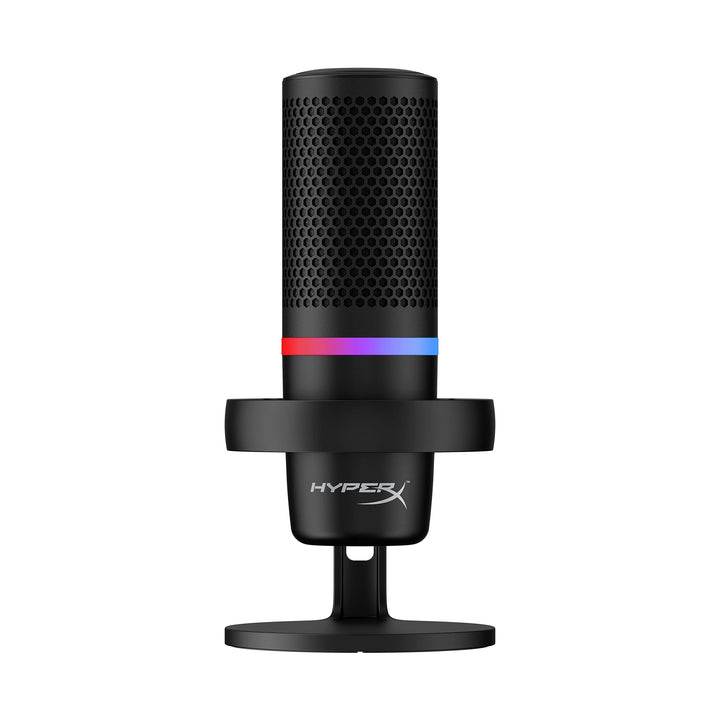 HyperX DuoCast - USB-Kondensatormikrofon - RGB-Beleuchtung, Integrierter Pop-Filter, Flache Mikrofon