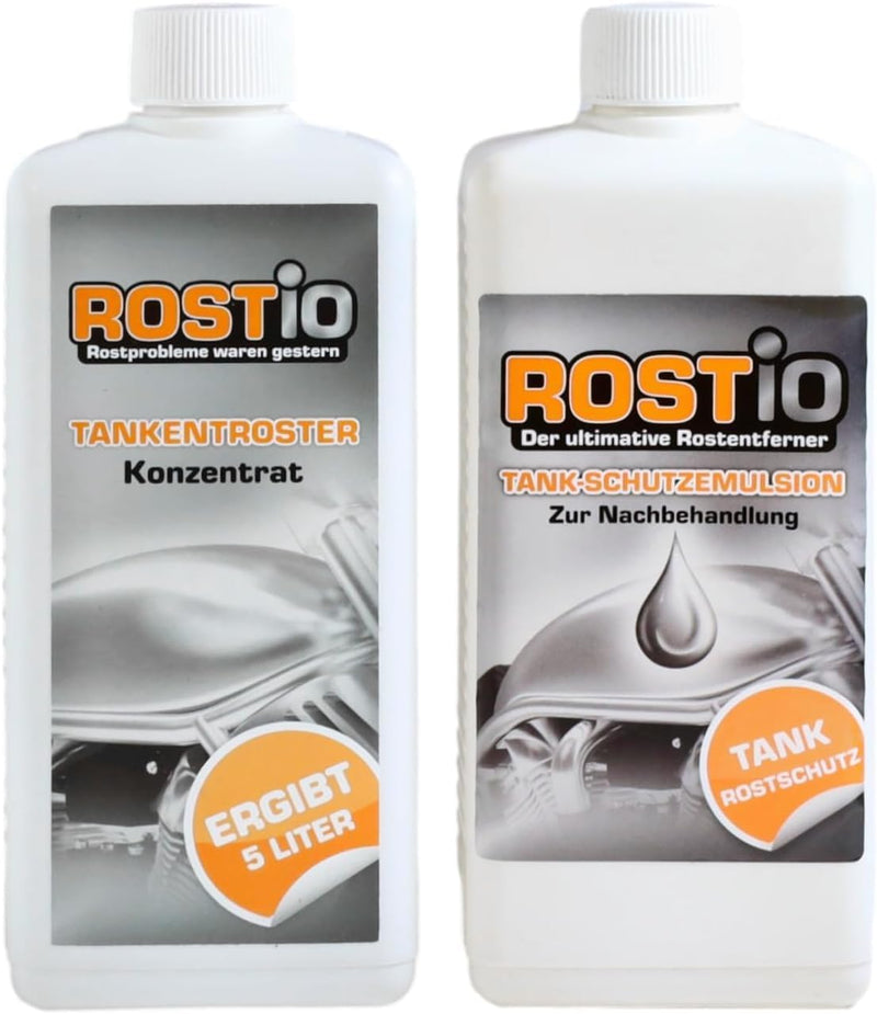 Rostio Tankentroster 500 ml Plus 500ml Tank - Schutzemulsion Tankentrostung