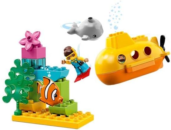 LEGO 10910 DUPLO Town U-Boot-Abenteuer, Badespielzeug das Luftblasen Macht, Bauset für Kinder im Alt
