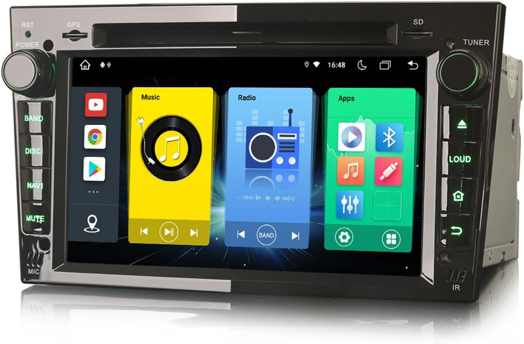 Erisin 8-Kern 4GB RAM+64GB ROM Android 12 Autoradio für Opel Vauxhall Astra H Corsa C/D Antara Zafir
